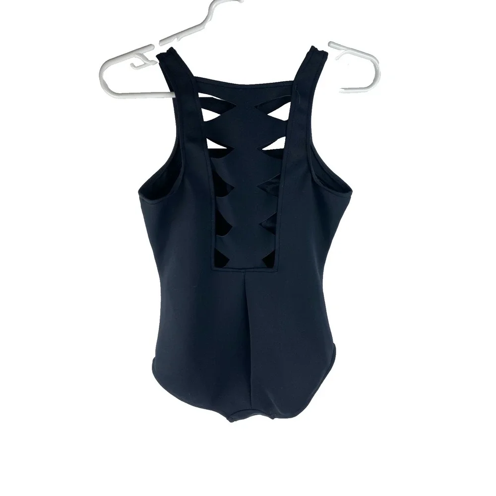 Magicsuit Womens 8 One Piece Bathing Swim Suit Zip Cut Out Stretch Black Beach